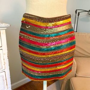 Haute Hippie Beaded Mini Skirt (XS)